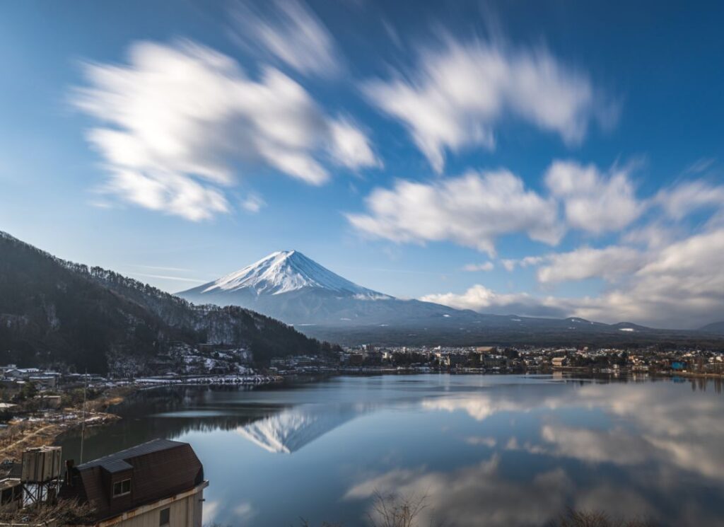 Mount Fuji view from Lake Kawaguchiko